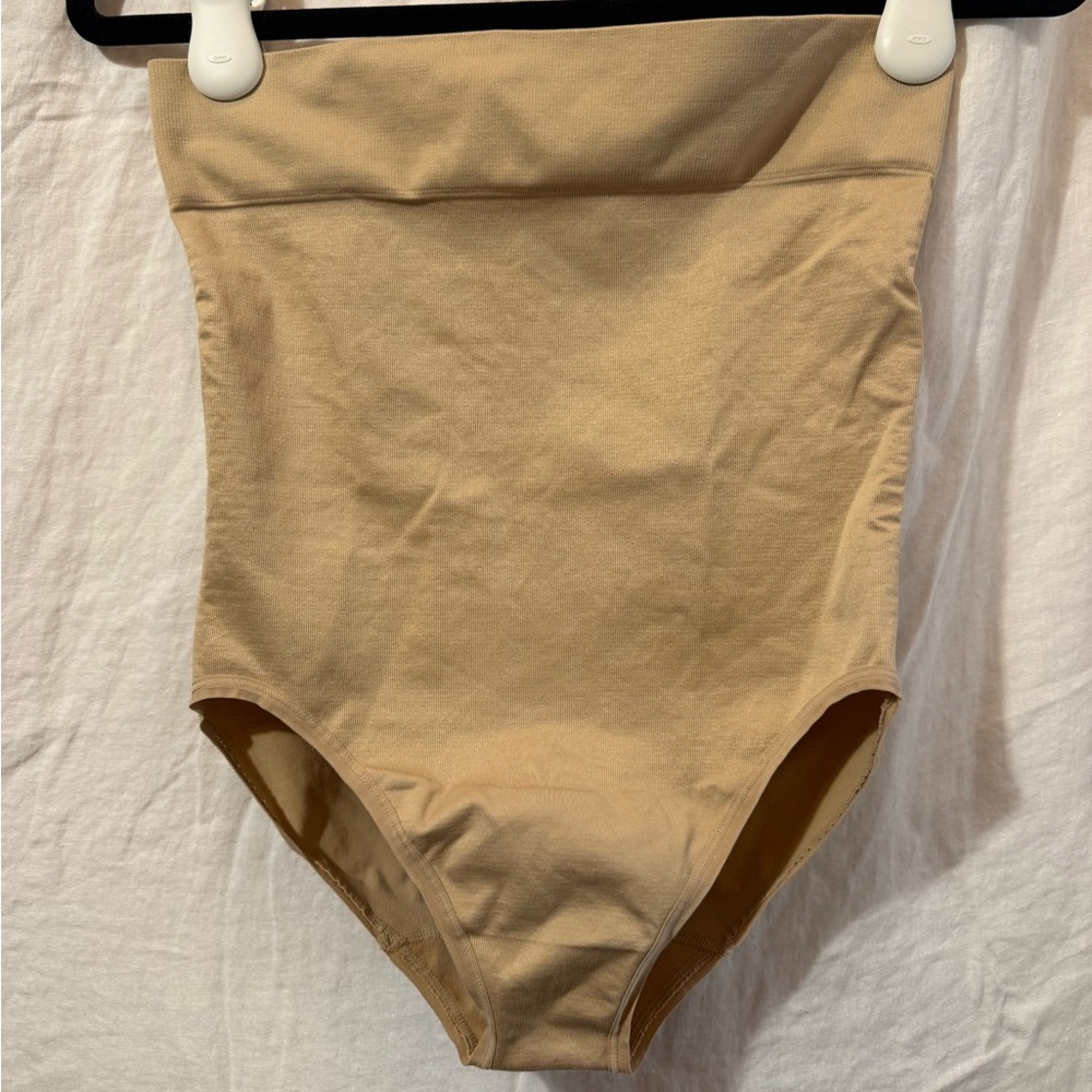 Cacique Slimmer Ultra High-Waist Brief Shapewear in Tan